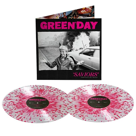 Green Day - Saviors - Vinilo (2LP) Pink & Clear Edición Limitada