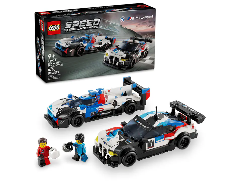 LEGO - Speed Champions - Autos de Carreras BMW M4 GT3 y BMW M Hybrid V8 (76922) 2