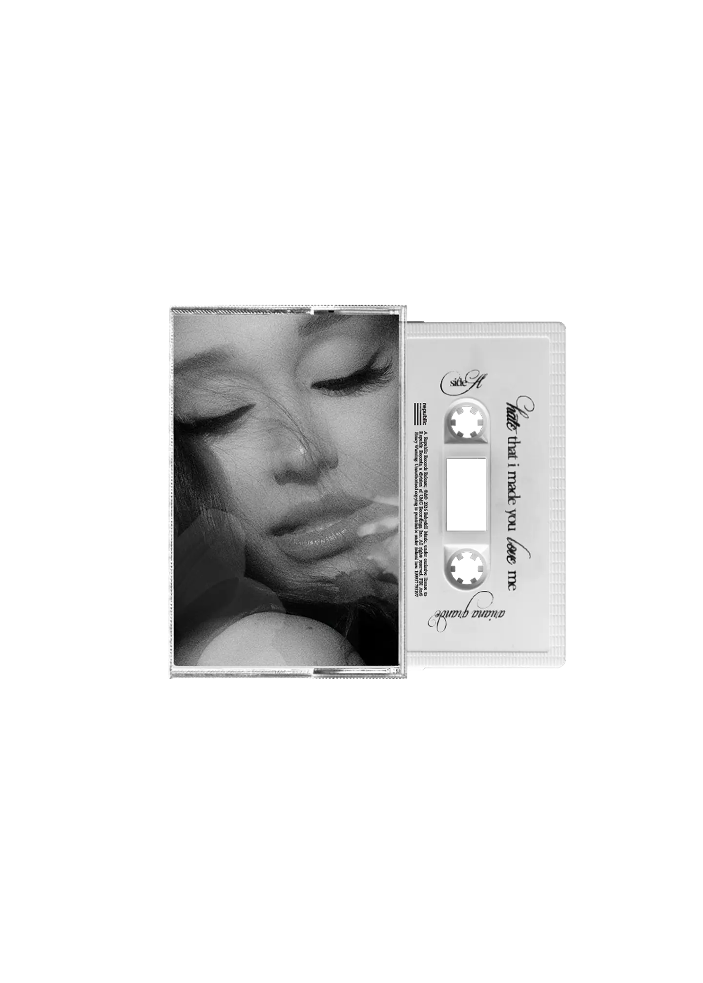 (PREVENTA) Ariana Grande - hate that i made you love me - Cassette Dandelion White 1