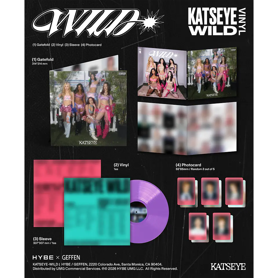 (PREVENTA) KATSEYE - WILD - Vinilo (LP) Desert Lavender (Store US Exclusive) 7
