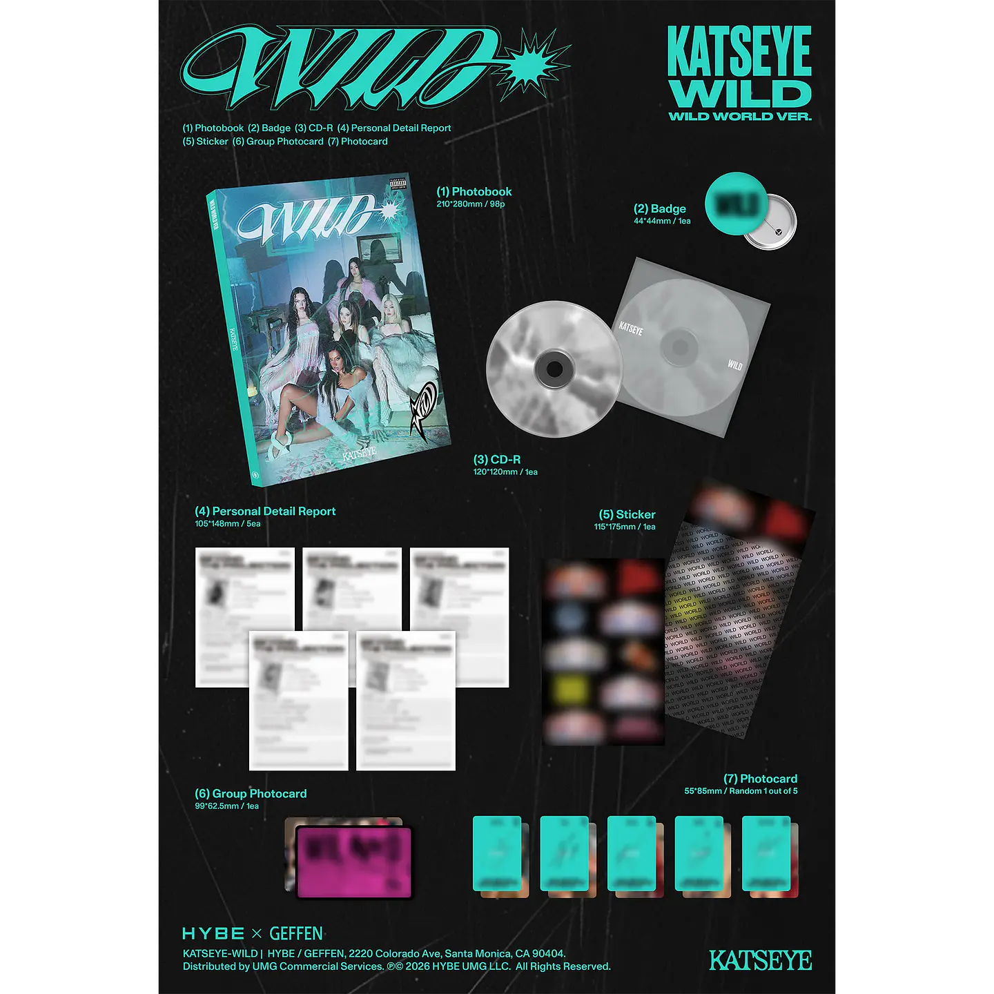(PREVENTA) KATSEYE - WILD - CD WILD (Store US Exclusive) 16