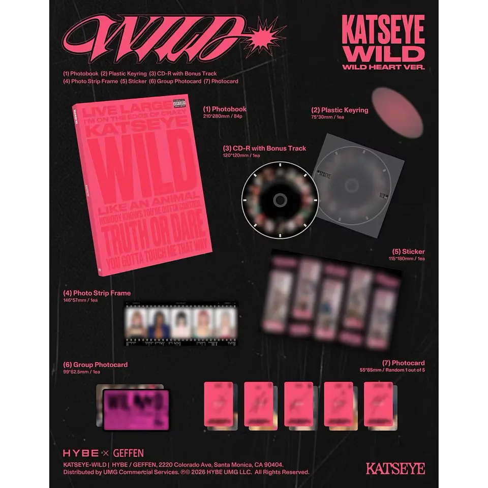 (PREVENTA) KATSEYE - WILD - CD Target Edición Limitada 50