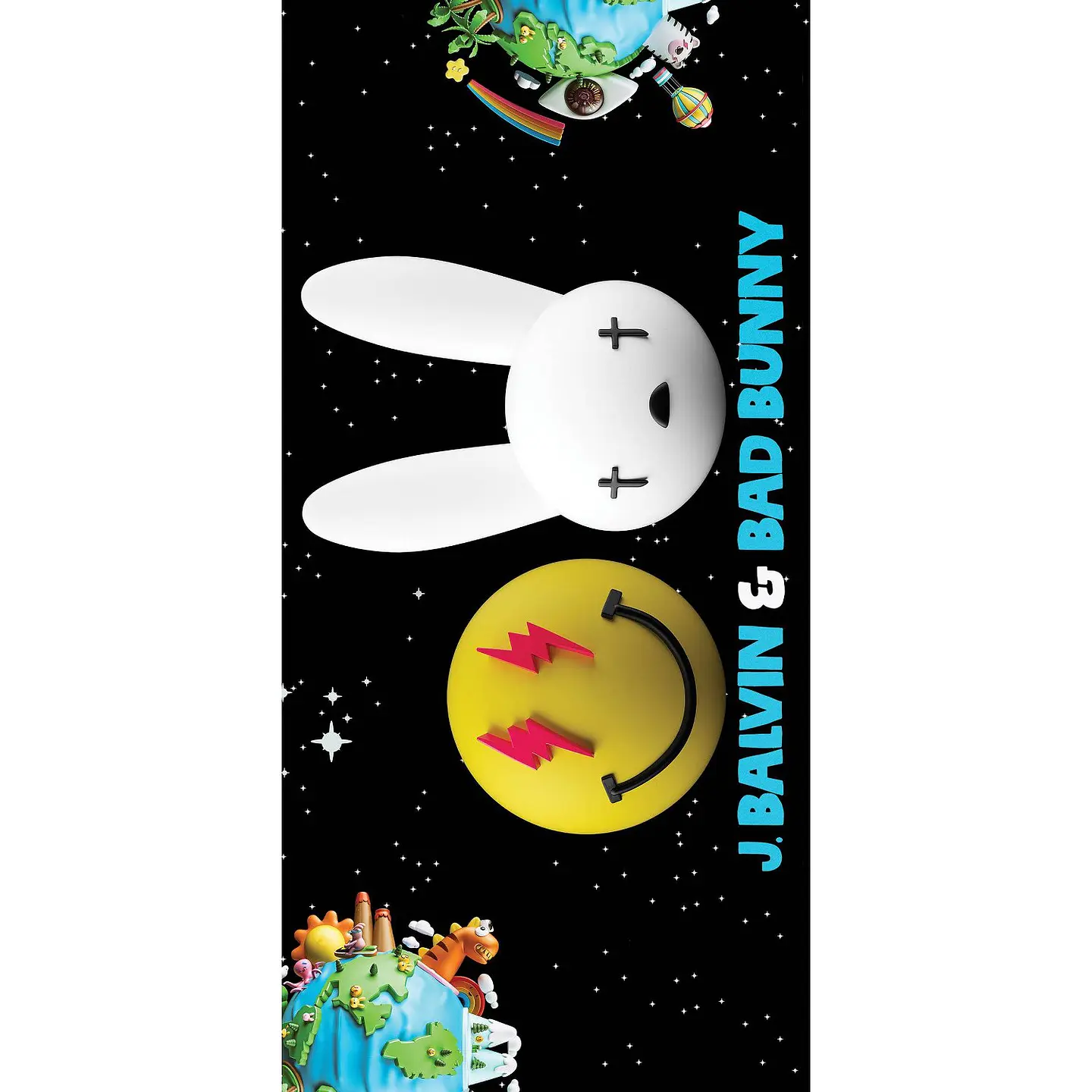 (PREVENTA) J. Balvin & Bad Bunny - Oasis - Vinilo (LP) Azul Y Amarillo Splatter 2