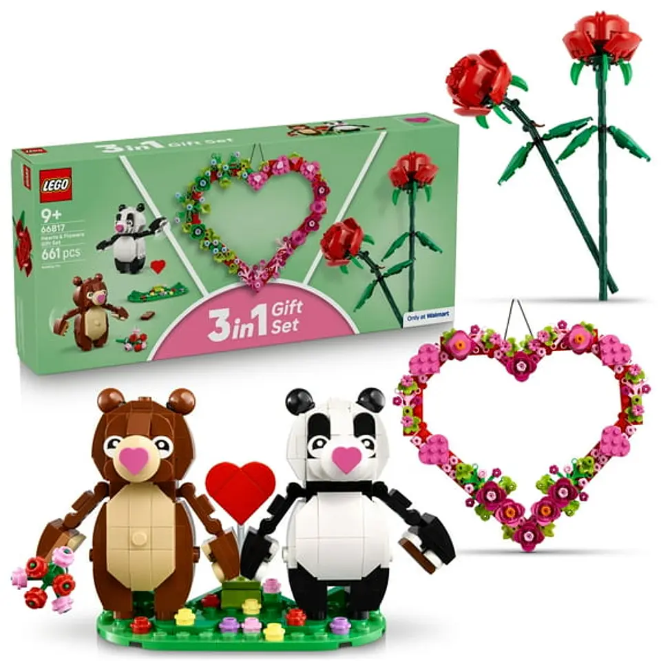 LEGO Botanicals – Corazones y Flores: Set 3 en 1 (40460) 1