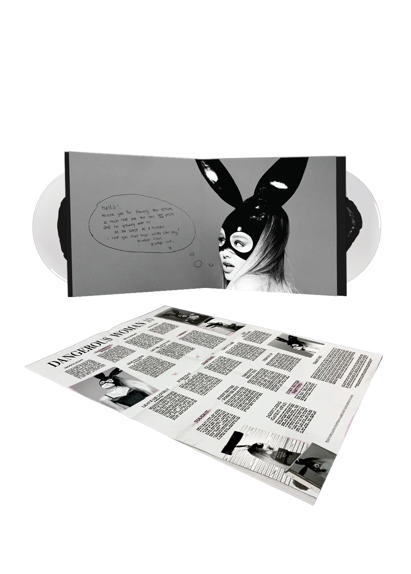 (PREVENTA) Ariana Grande - Dangerous Woman - Vinilo (2LP) Black And Clear (Tenth Anniversary Edition) 2
