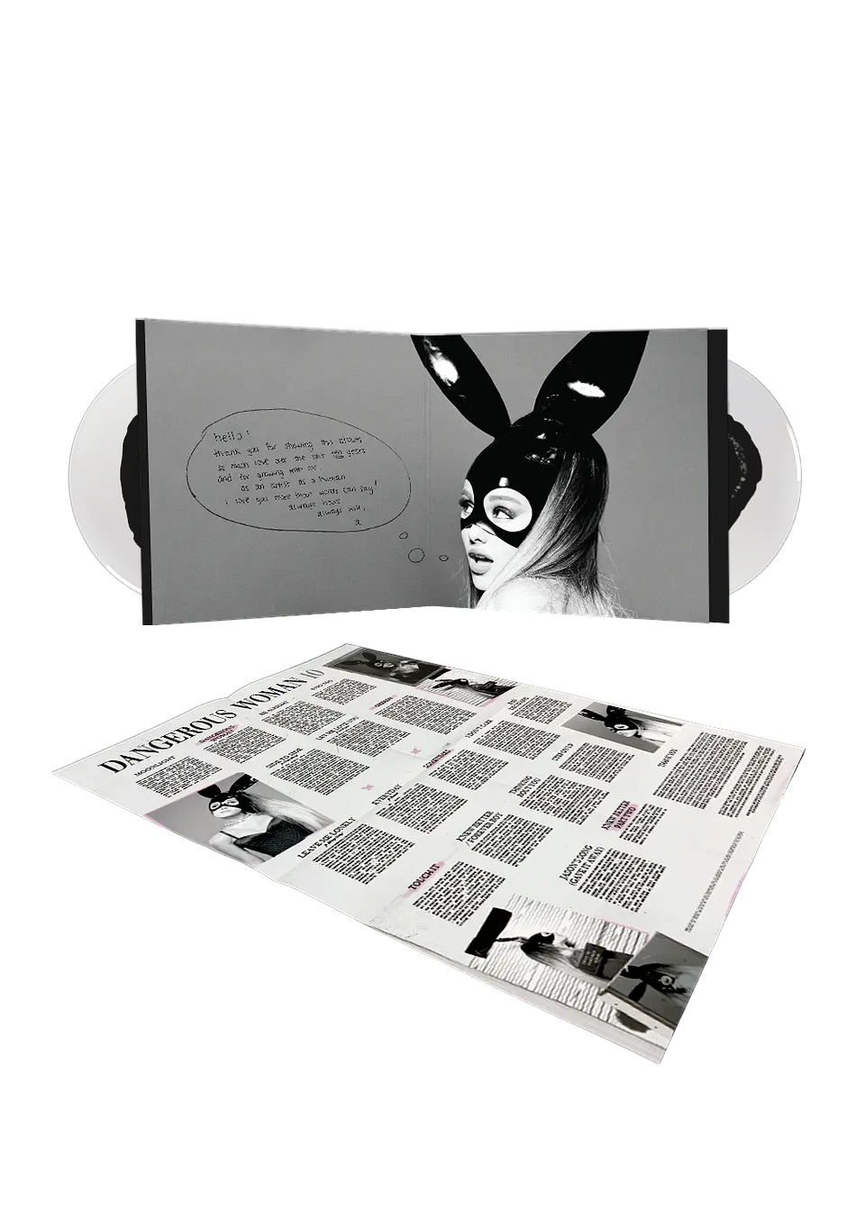 (PREVENTA) Ariana Grande - Dangerous Woman - Vinilo (2LP) Black And Clear (Tenth Anniversary Edition) 2