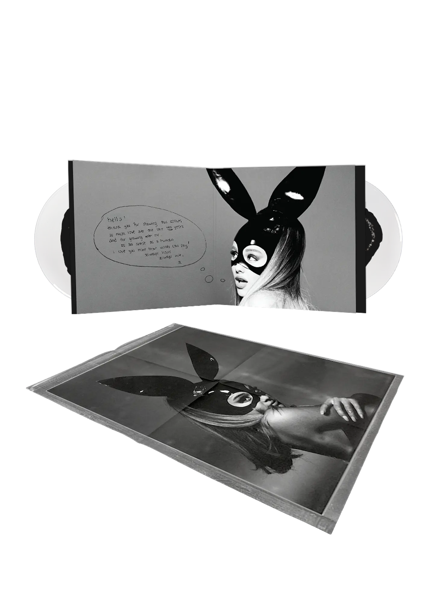 (PREVENTA) Ariana Grande - Dangerous Woman - Vinilo (2LP) Black And Clear (Tenth Anniversary Edition) 3