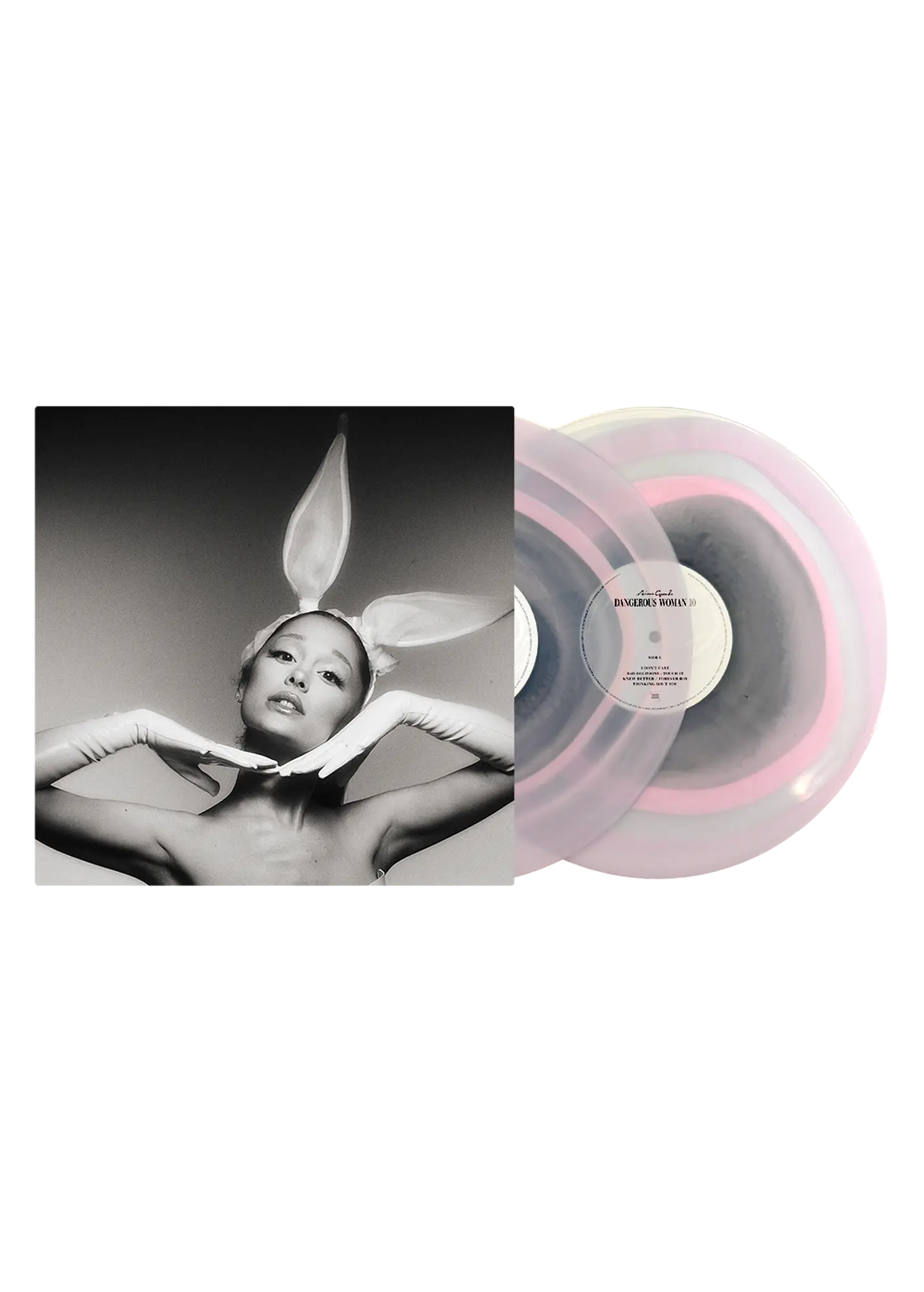 (PREVENTA) Ariana Grande - Dangerous Woman - Vinilo (2LP) Pink And Black In Clear (Tenth Anniversary Edition)  1