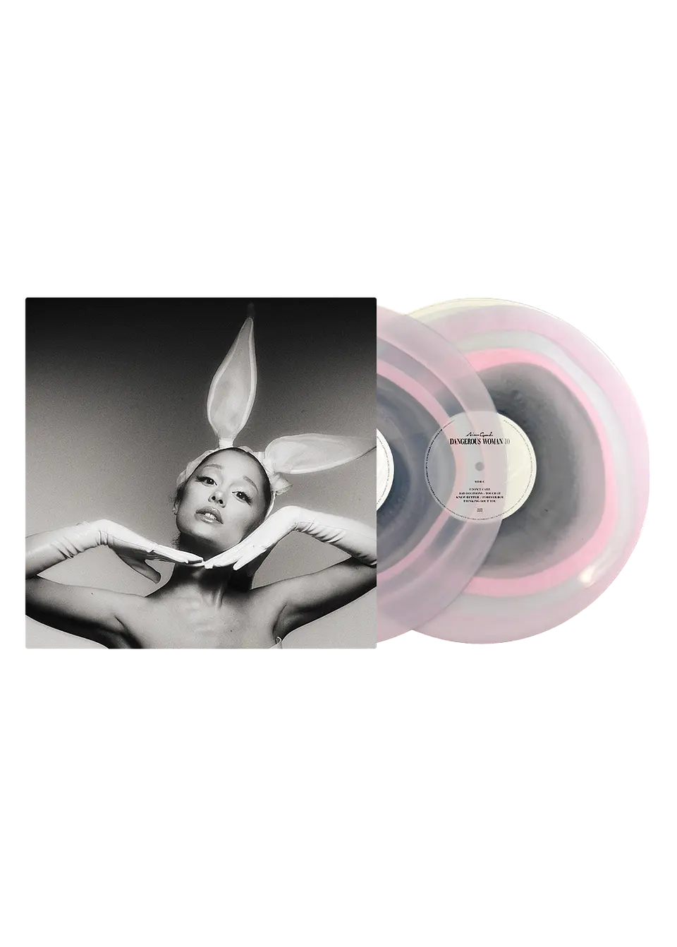 (PREVENTA) Ariana Grande - Dangerous Woman - Vinilo (2LP) Pink And Black In Clear (Tenth Anniversary Edition)  1