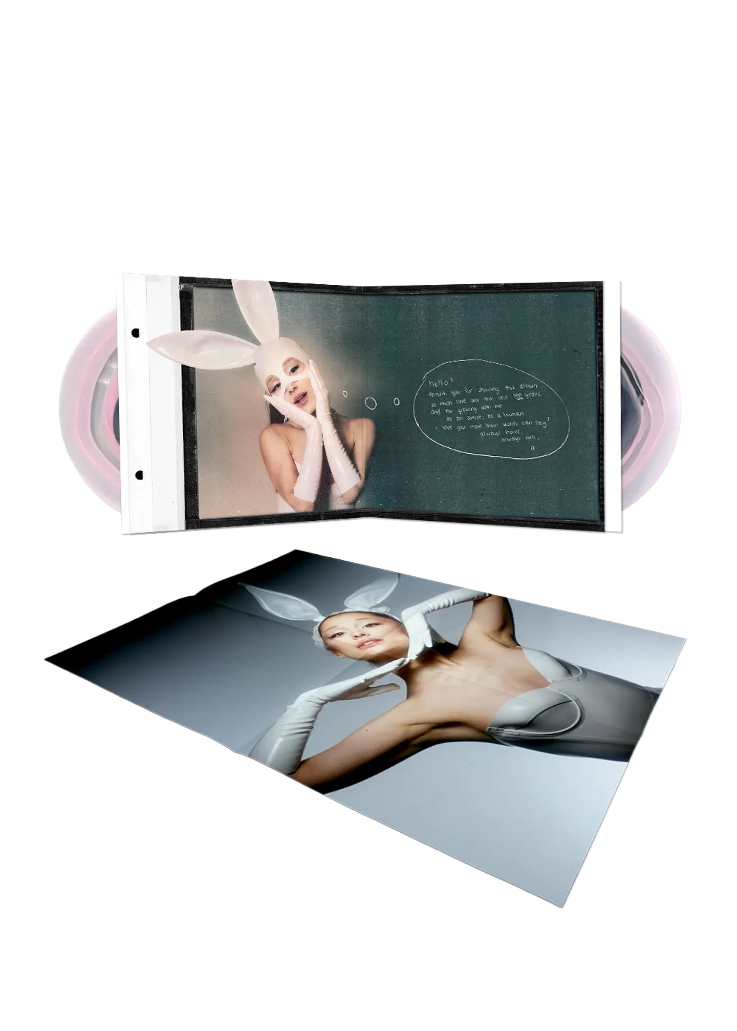 (PREVENTA) Ariana Grande - Dangerous Woman - Vinilo (2LP) Pink And Black In Clear (Tenth Anniversary Edition)  2