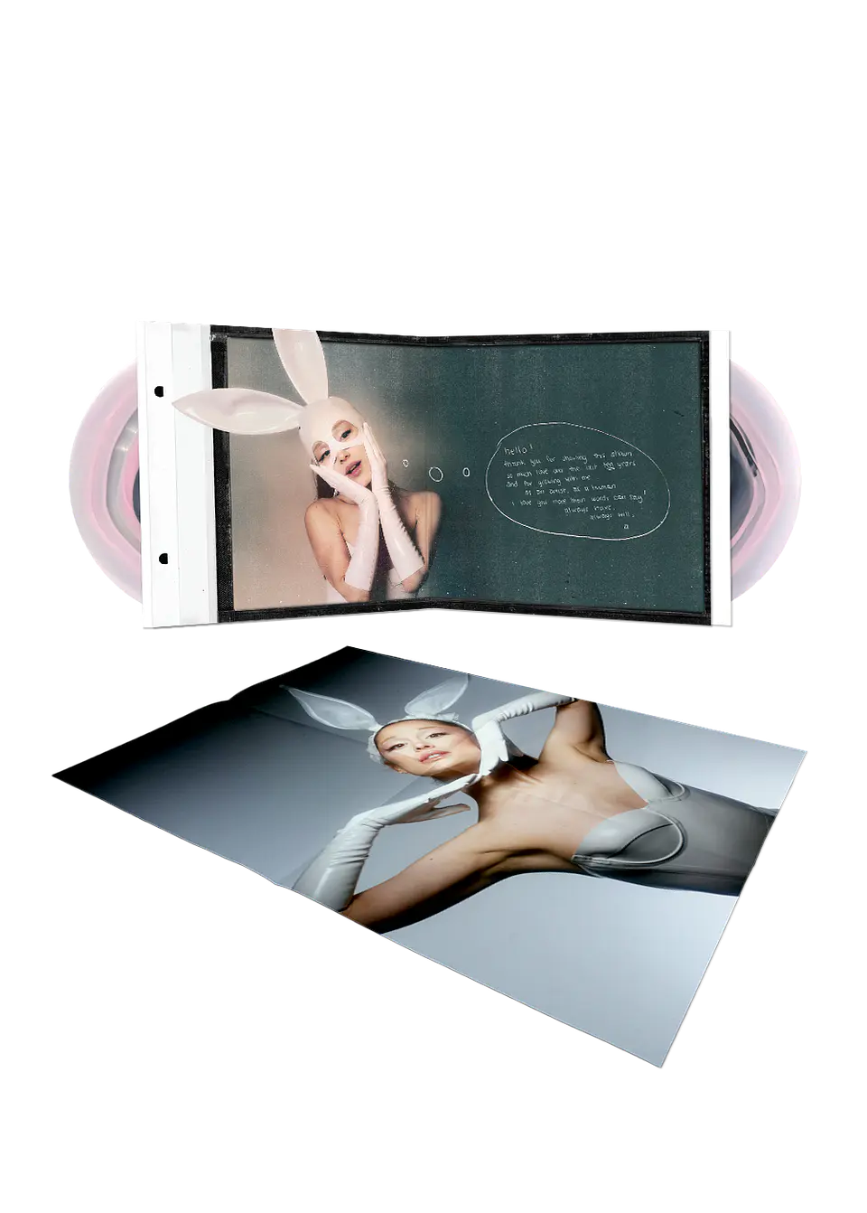 (PREVENTA) Ariana Grande - Dangerous Woman - Vinilo (2LP) Pink And Black In Clear (Tenth Anniversary Edition)  2