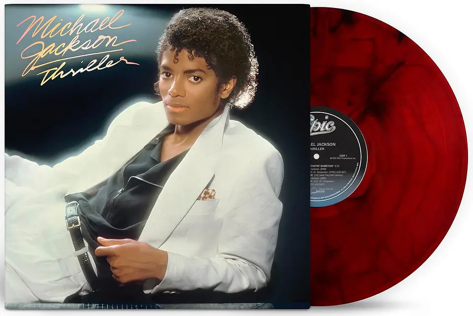 (PREVENTA) Michael Jackson - Thriller - Vinilo (LP) Red & Black Marble 1
