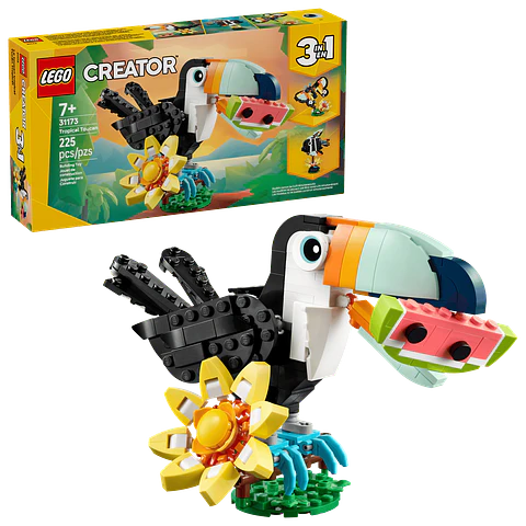 LEGO - Creator 3 en 1 - Fauna Salvaje: Tucán Tropical (31173)