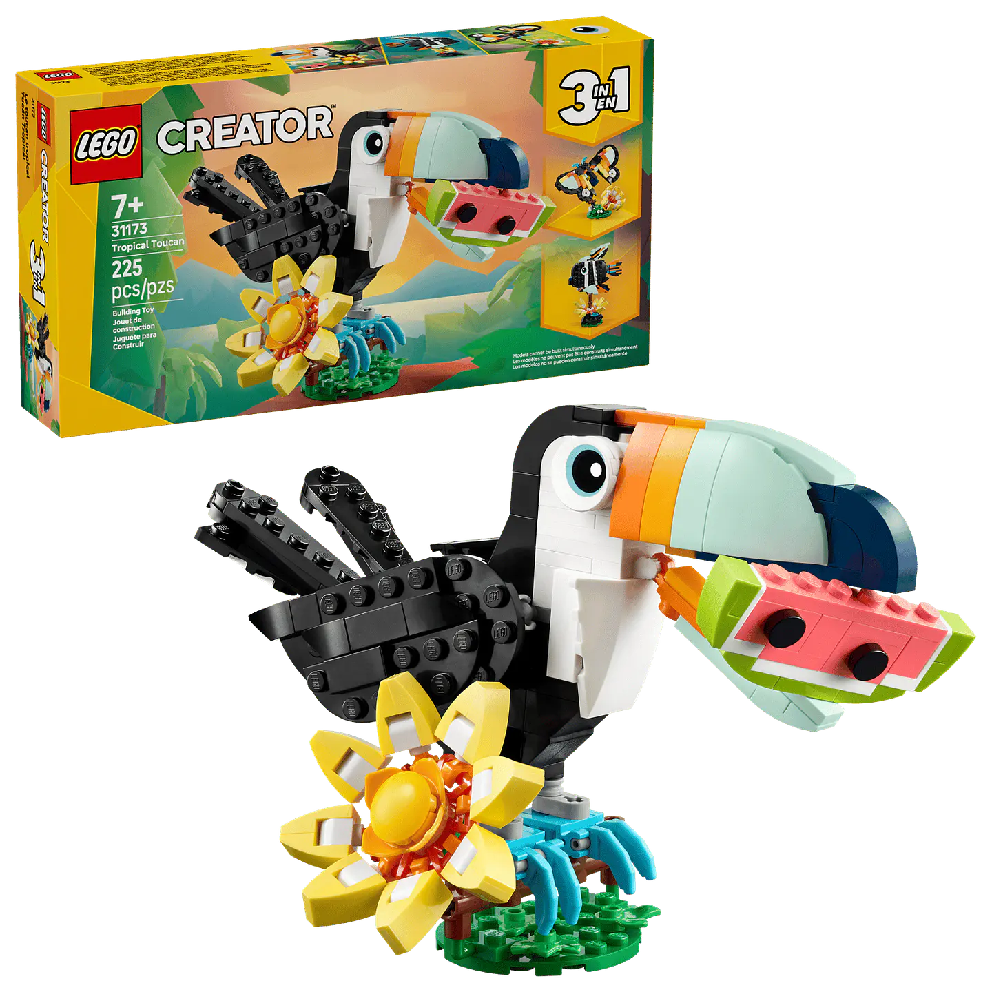 LEGO - Creator 3 en 1 - Fauna Salvaje: Tucán Tropical (31173) 1