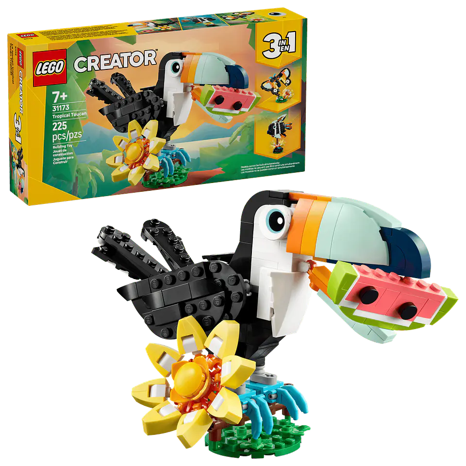 LEGO - Creator 3 en 1 - Fauna Salvaje: Tucán Tropical (31173) 1