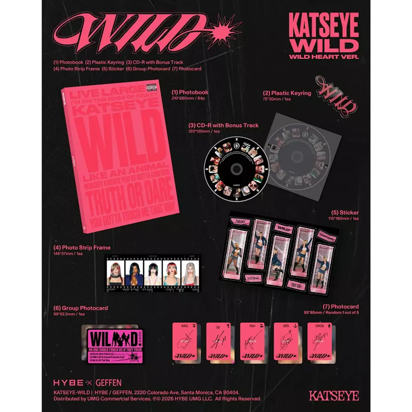 KATSEYE - WILD - CD Target Edición Limitada 50