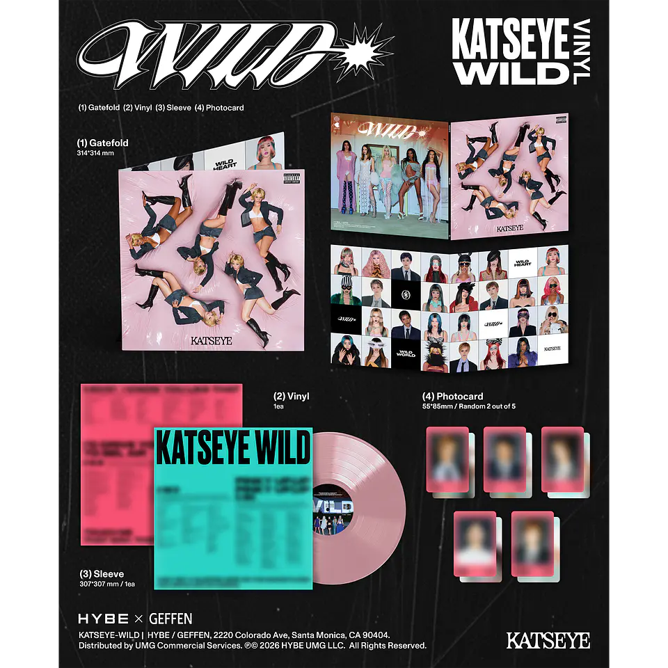 (PREVENTA) KATSEYE - WILD - Vinilo (LP) Salmon Edición Limitada 4