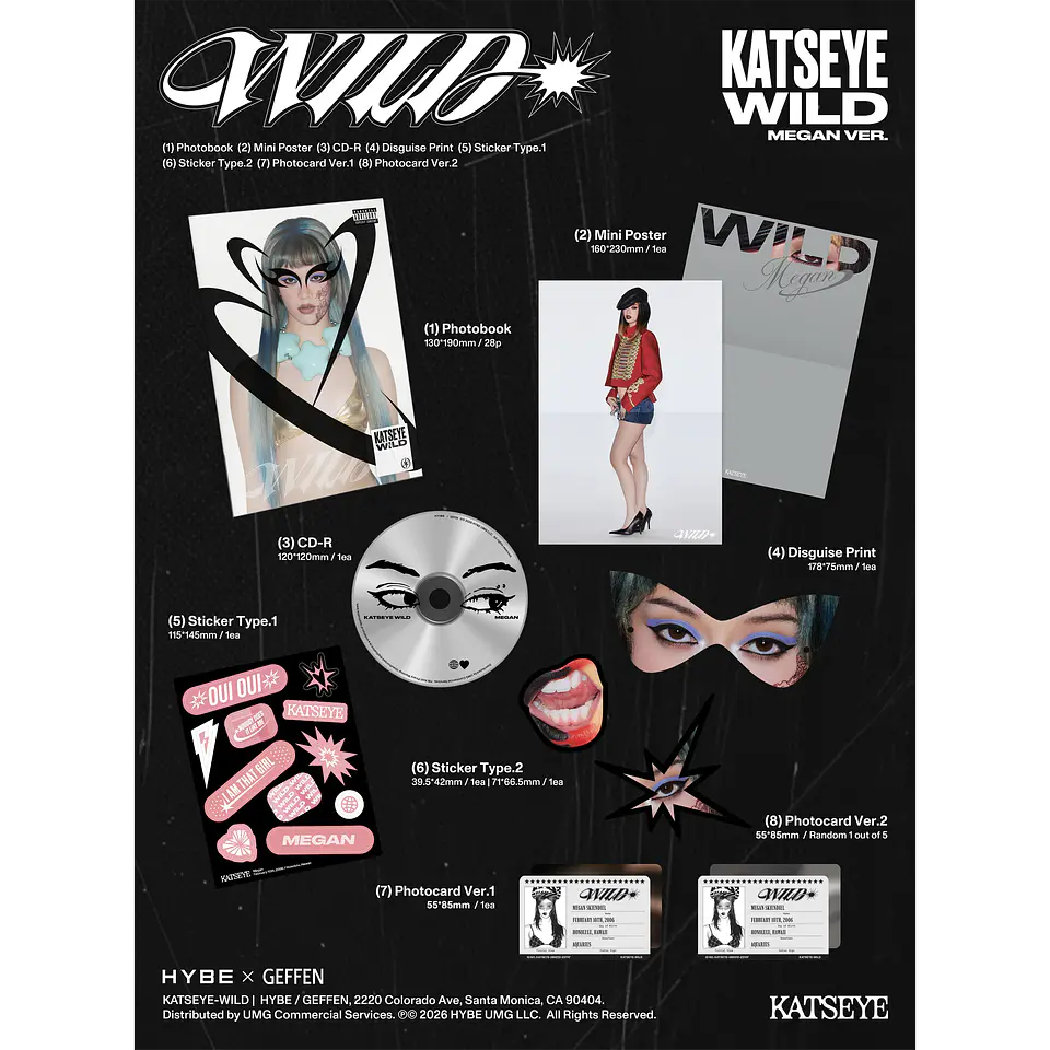 (PREVENTA) KATSEYE - WILD - CD (Member Ver.) 23