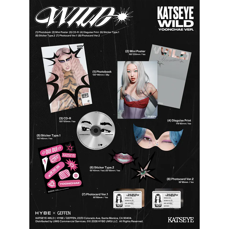 (PREVENTA) KATSEYE - WILD - CD (Member Ver.) 40