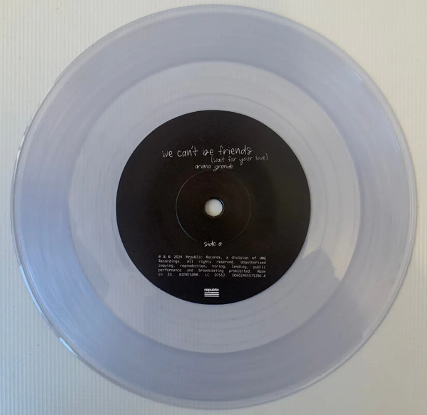 Ariana Grande - we can't be friends (wait for your love) - Vinilo 7
