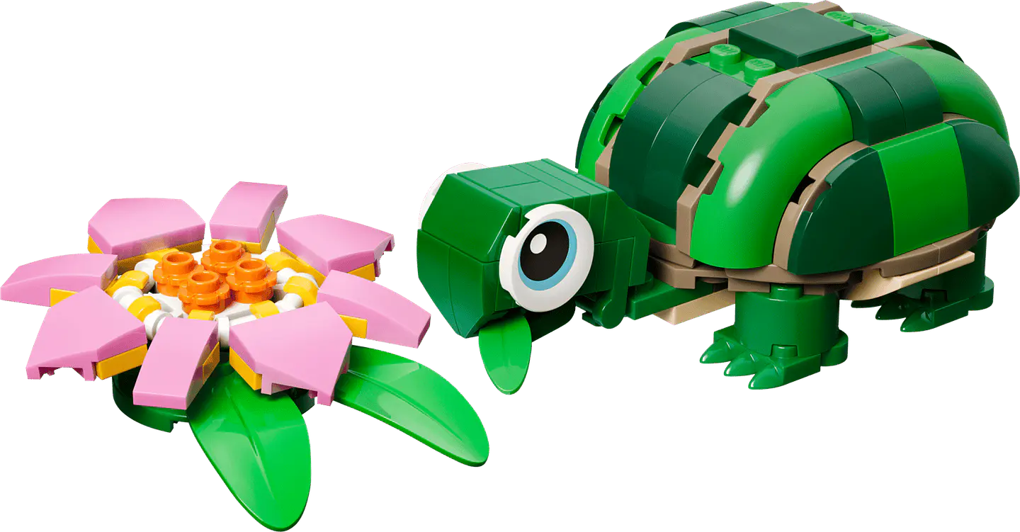 LEGO - Creator 3 en 1 - Tortuga con Flor de Nenúfar (31377) 2