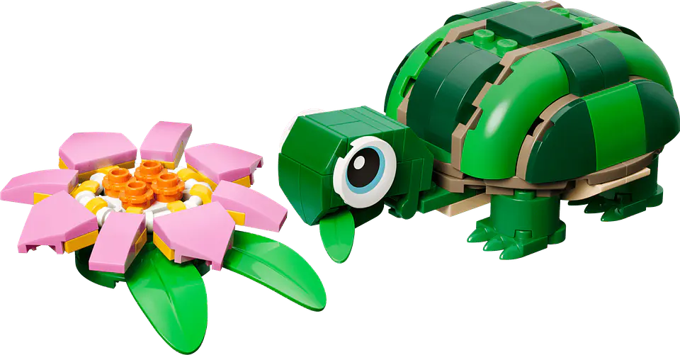 LEGO - Creator 3 en 1 - Tortuga con Flor de Nenúfar (31377) 2