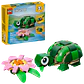 LEGO - Creator 3 en 1 - Tortuga con Flor de Nenúfar (31377) - Miniatura 1