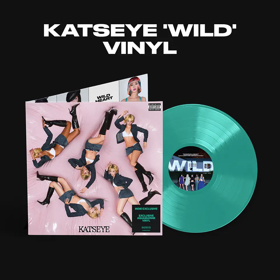 KATSEYE - WILD - Vinilo (LP) Indie-Exclusive Aquamarine Indie-Exclusive 1