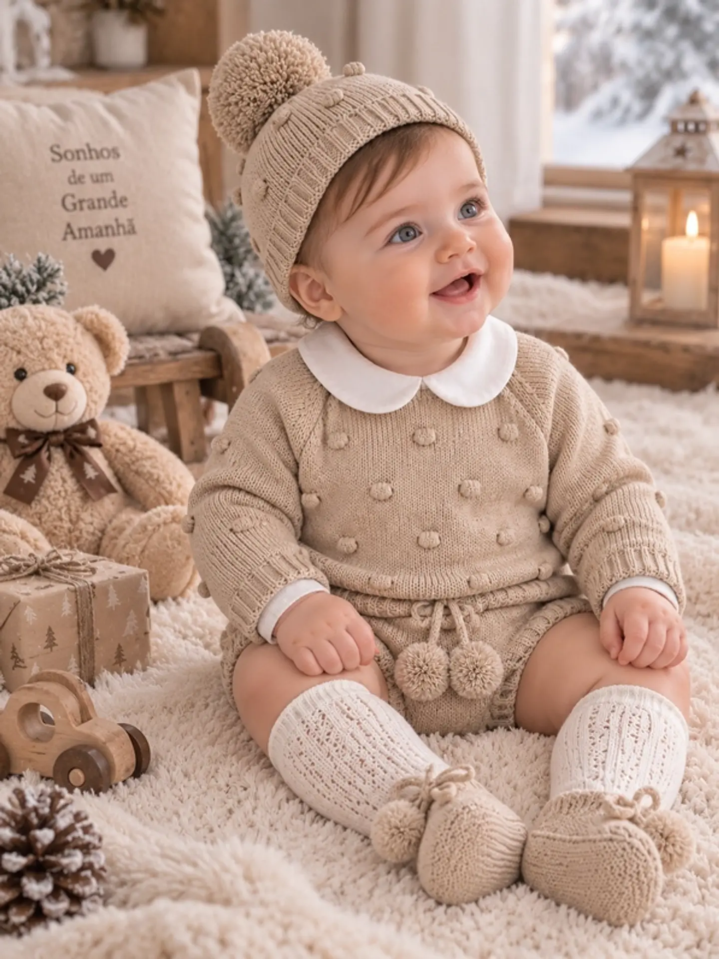 Conjunto Tapa Fralda Pompom 3
