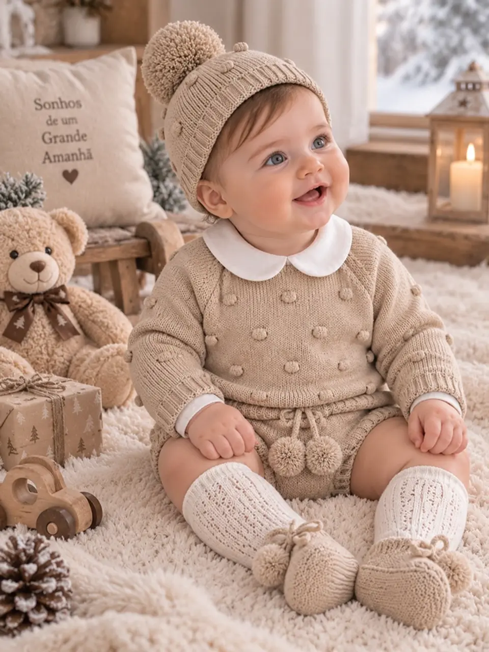 Conjunto Tapa Fralda Pompom 3