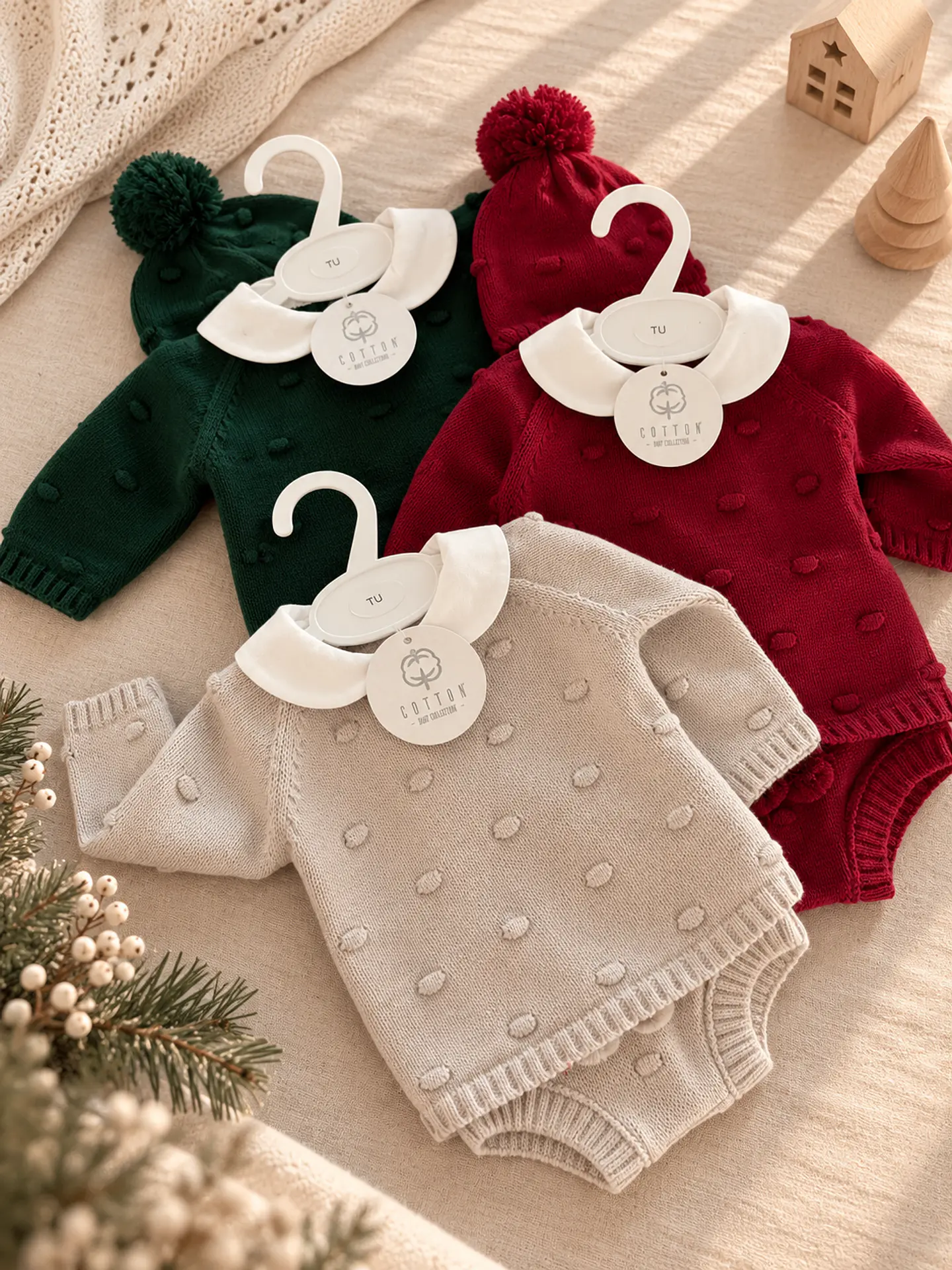 Conjunto Tapa Fralda Pompom 1