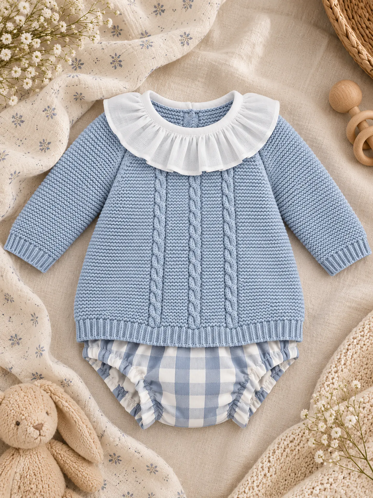 Conjunto Tapa Fralda Xadrez 3