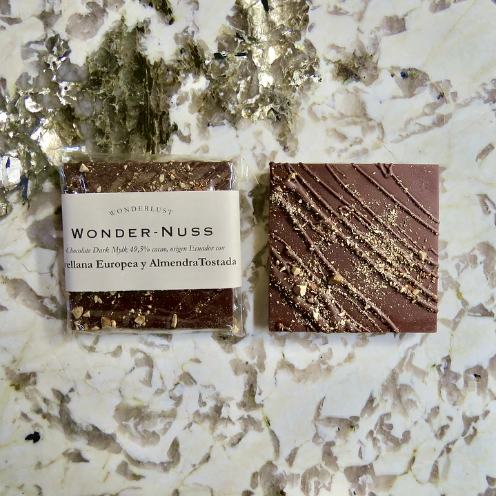 Wonder-Nuss: Chocolate Dark Mylk 49,5% con Almendra y Avellana Tostada | 100 gr 2