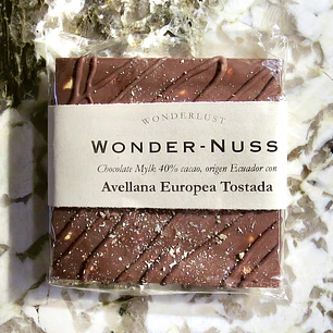 Wonder-Nuss: Chocolate Mylk 40% con Avellana Tostada | 100 gr