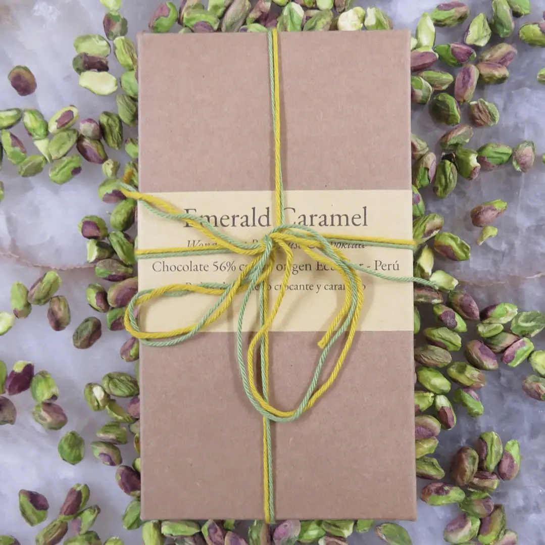 Dessert Bar: Emerald Caramel Chocolate Dark 56% | 215 gr  2