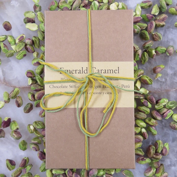 Dessert Bar: Emerald Caramel Chocolate Dark 56% | 215 gr  2