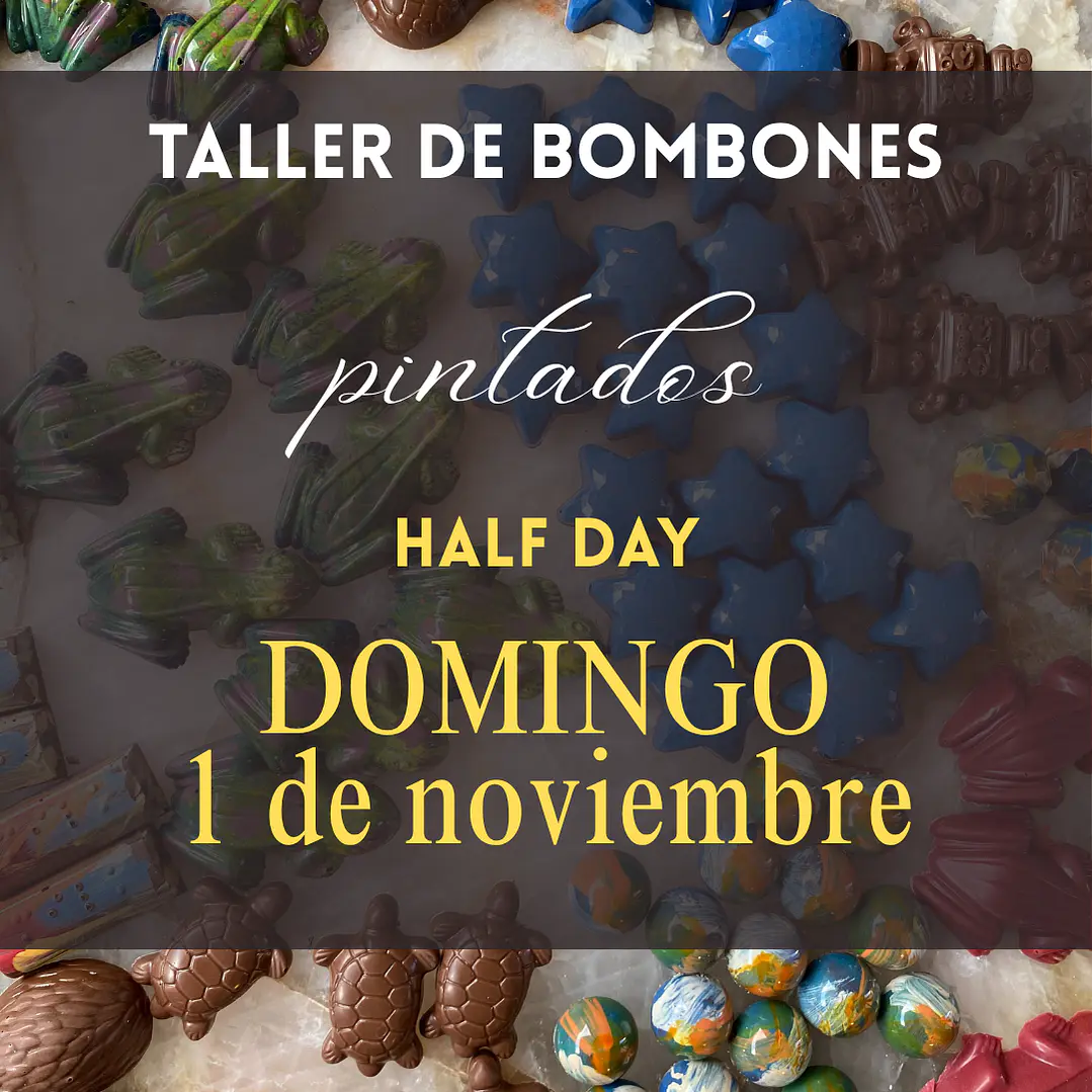 Taller de Chocolatería Half Day: Bombones Pintados: Domingo 1 de noviembre. 1