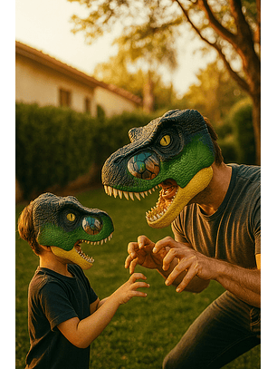 Máscara articulable de Dinosaurio