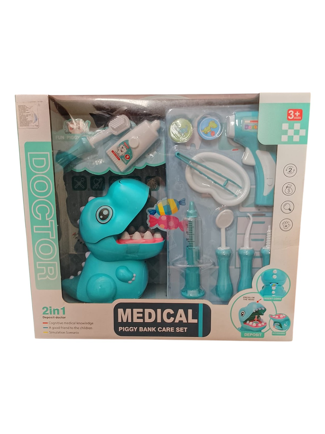 Dinosaurio dentista/alcancía grande 4