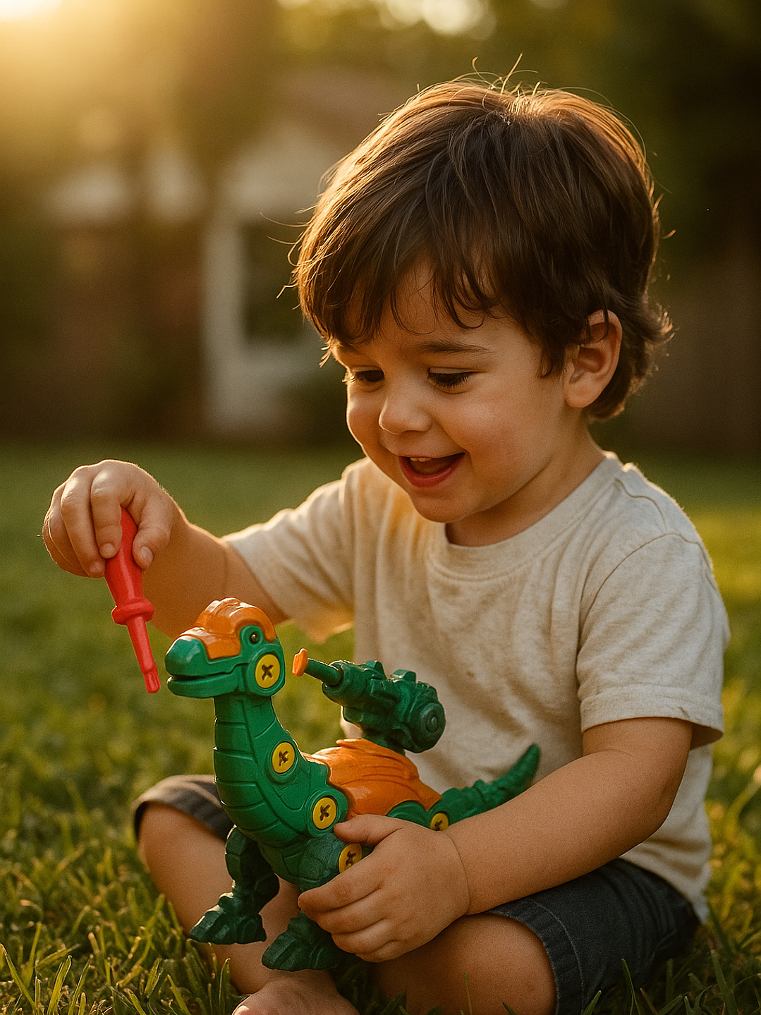 Huevo Dinosaurio armable con lanza-dardo 2