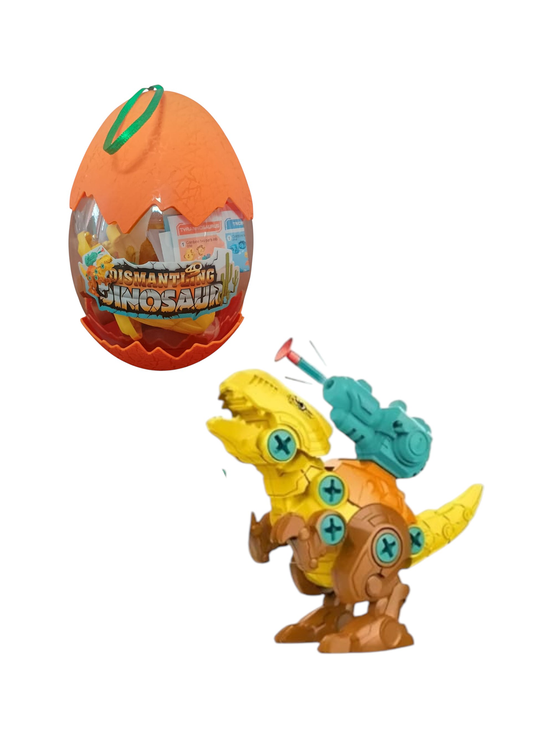 Huevo Dinosaurio armable con lanza-dardo 3