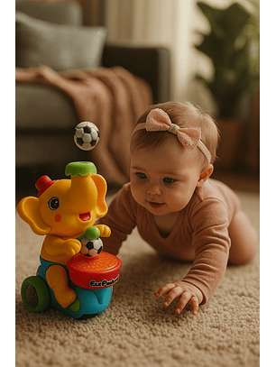 Elefante malabarista de circo