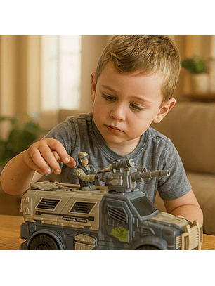 Carro Militar con soldado