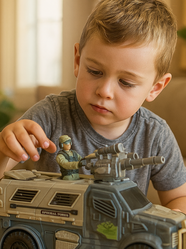Carro Militar con soldado 2