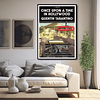 Quadro cineposter neon unce open a time 2