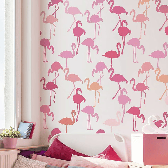 Stencil animais Flamingo 1