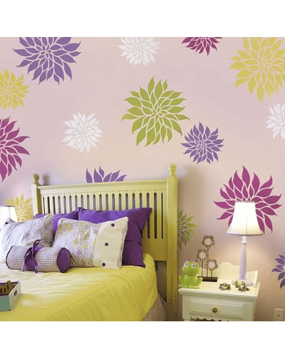 Stencil florais Dalia