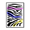 OUTLET Quadro animal print neon zebra 1