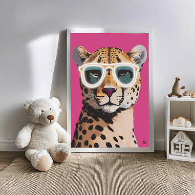Quadro decorativo neon chita