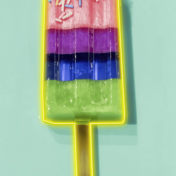 Quadro decorativo neon Picole 2